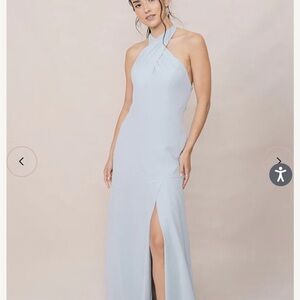 Revelry Sky Blue Athena Chiffon Dress